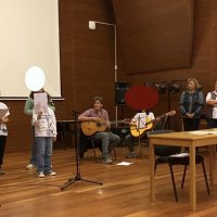 Atuação das «Vozes» e «Guitarras» da Escola Básica Eugénio dos Santos, na cerimónia de entrega de Diplomas